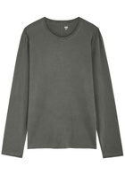 Paige Enzo Long-sleeve Cotton top Dark Grey