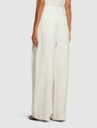 THE FRANKIE SHOP Piper Pleated Viscose & Linen Pants