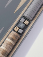 Brunello Cucinelli - Krion, Walnut and Stainless Steel Backgammon Set