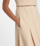 Roland Mouret Belted bouclé maxi dress
