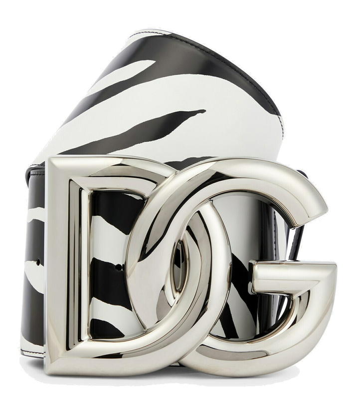 Photo: Dolce&Gabbana - DG zebra-print leather belt