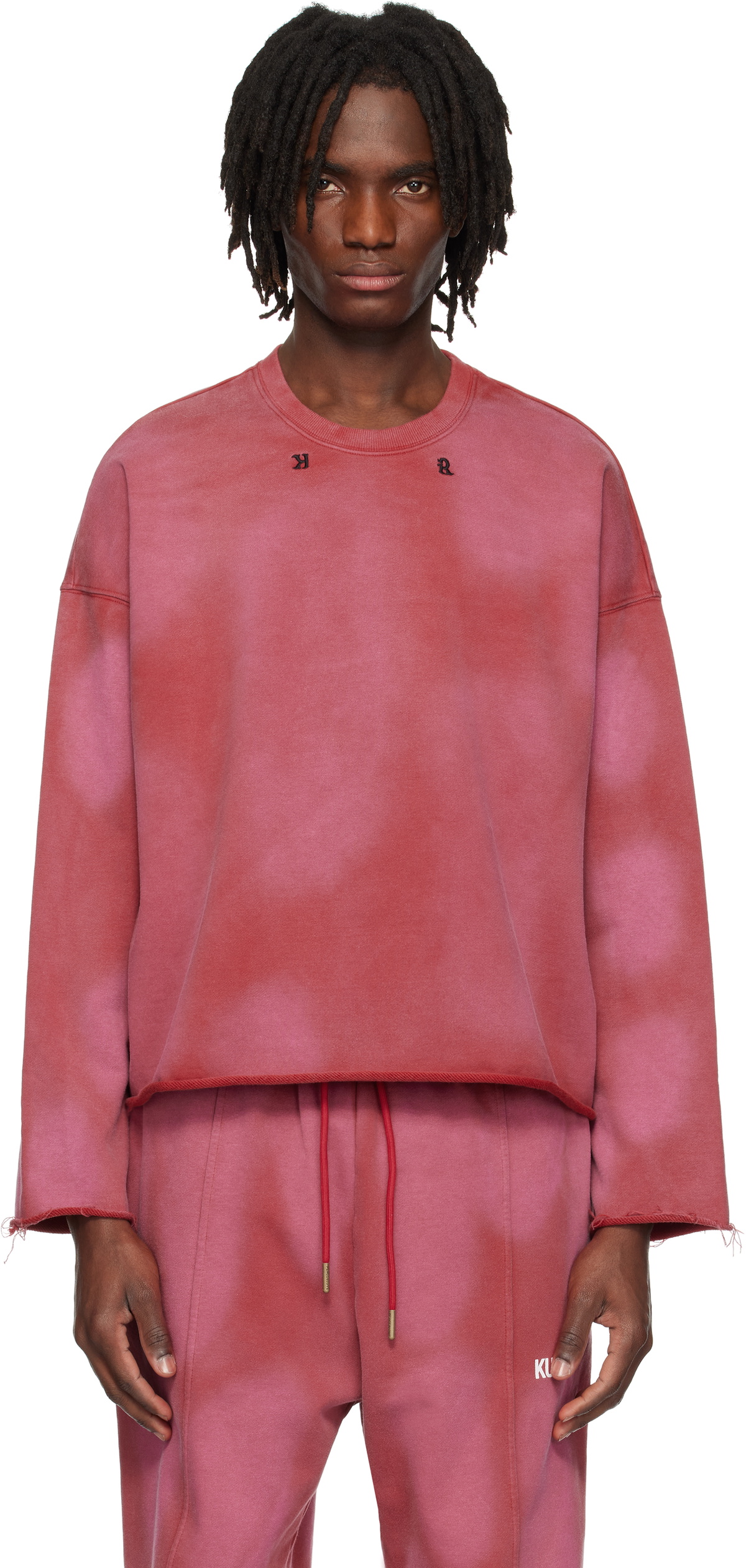 KUSIKOHC Red Faded Sweatshirt