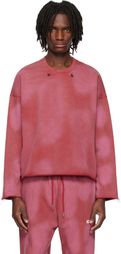 Photo: KUSIKOHC Red Faded Sweatshirt