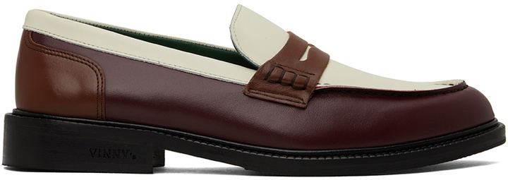 Photo: VINNY’s White & Burgundy Townee Loafers