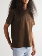 Guess USA - Logo-Print Cotton-Jersey T-Shirt - Brown