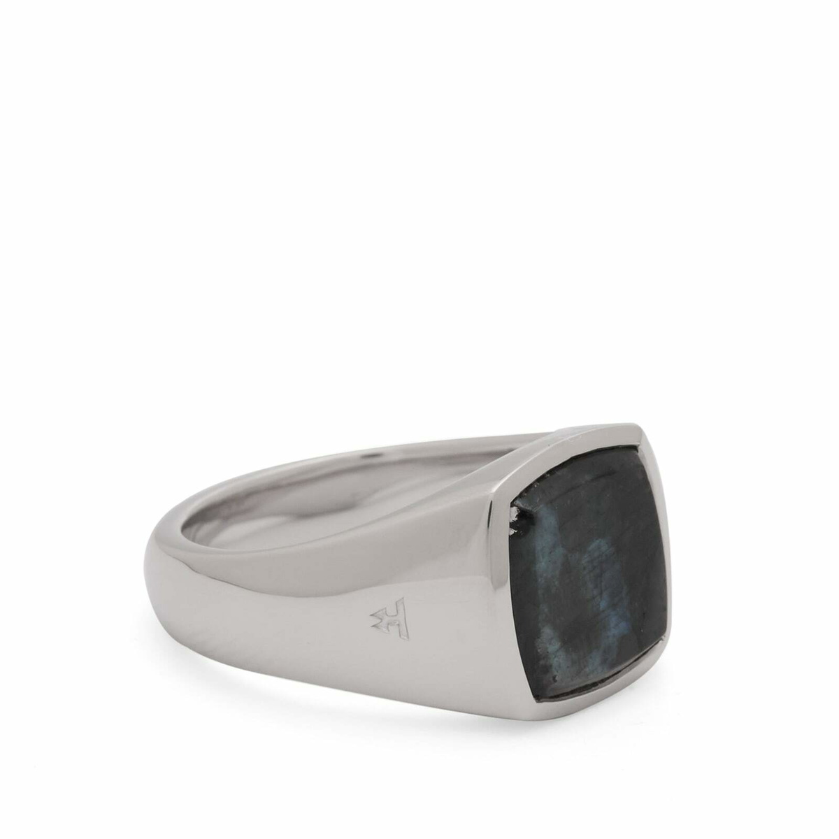 Tom Wood Kay Ring in Black Larvikite