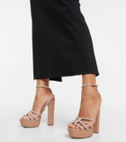 Aquazzura Moondust Plateau 140 platform sandals