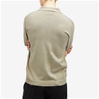 Norse Projects Men's Leif Cotton Linen Polo Shirt in Clay