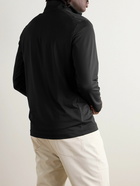 Lululemon - Logo-Appliquéd Stretch Recycled-Jersey Half-Zip Top - Black