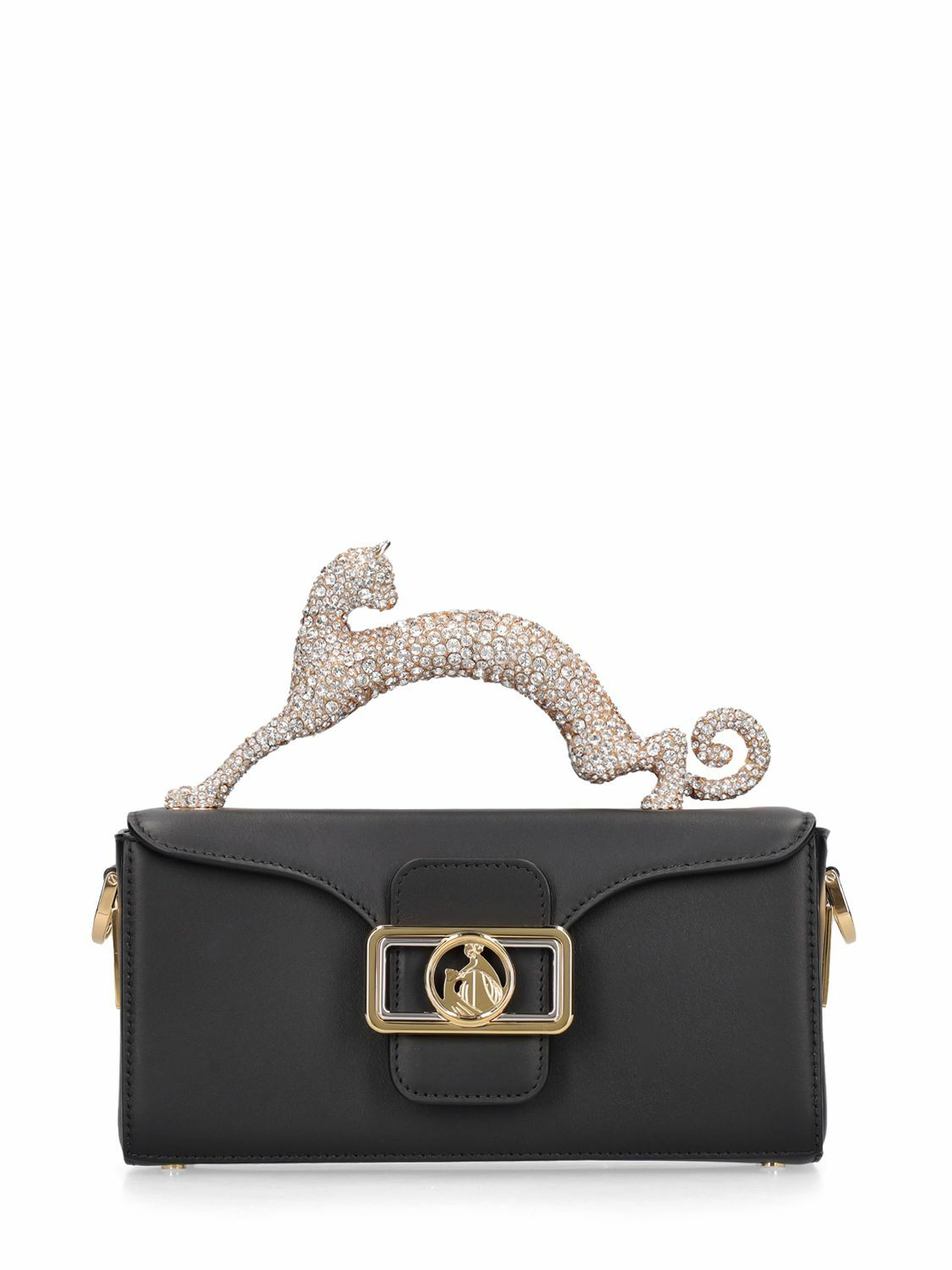 LANVIN - Nano Strass Pencil Cat Top Handle Bag