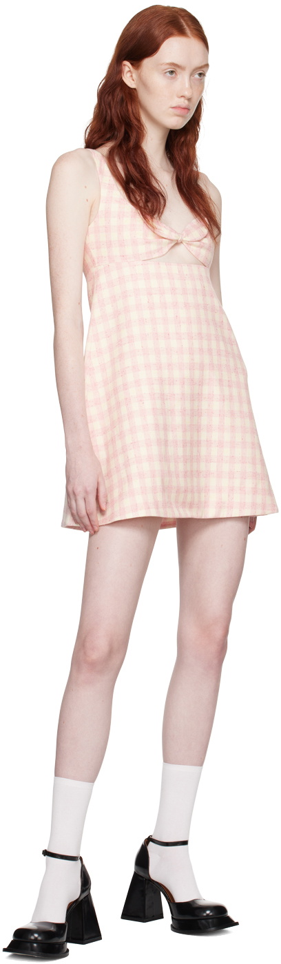 shushu tong pink dress SHUSHU/TONG Pink Ribbon Minidress Shushu/Tong