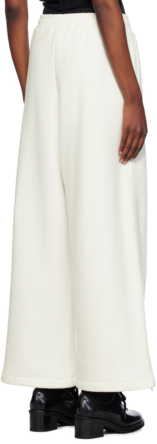 OPEN YY White Argyle Wide Sweatpants