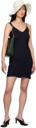 Jil Sander Black Slip Mini Dress