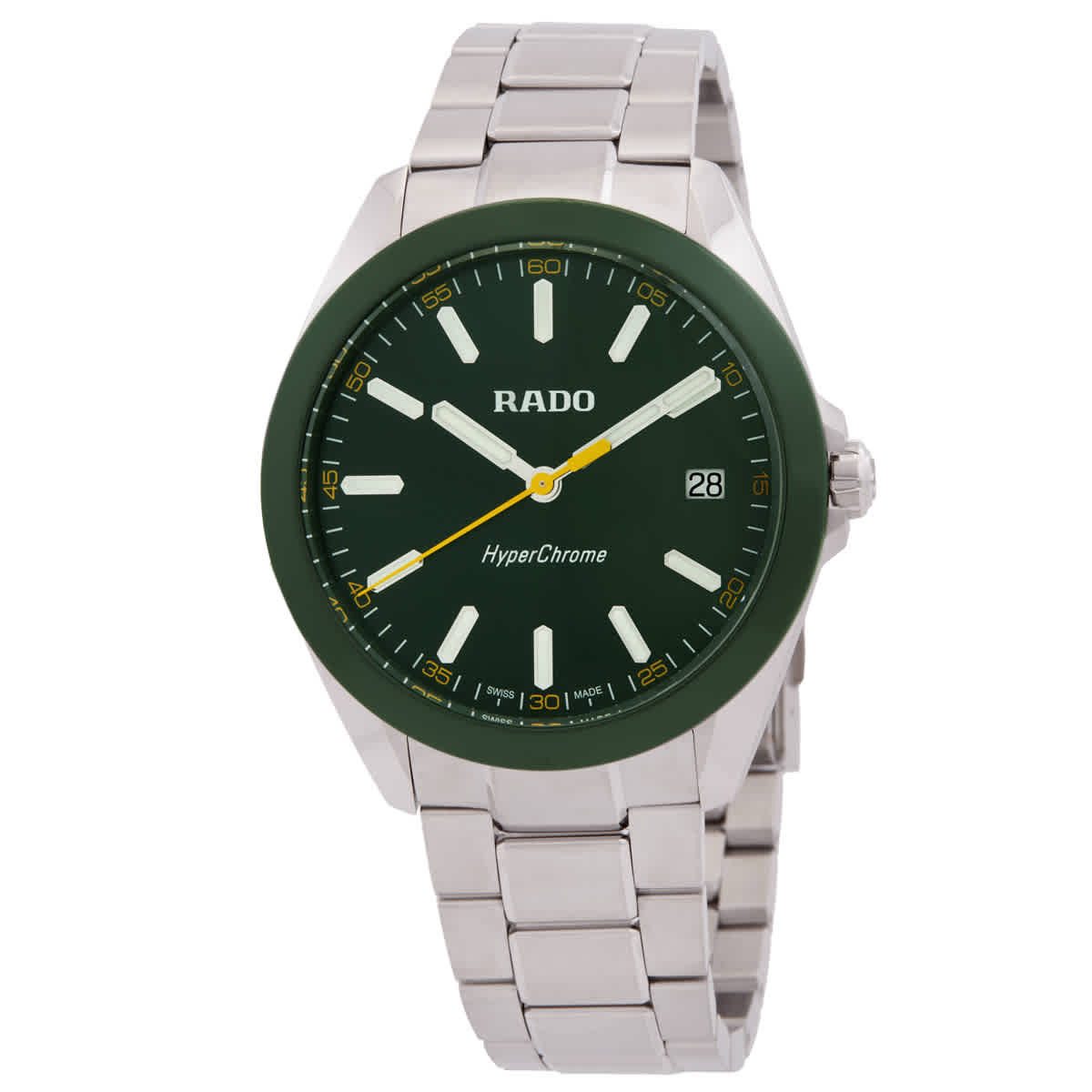 Rado HyperChrome Quartz Green Dial Mens Watch R32280313
