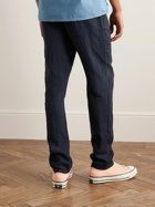 Armor Lux - Slim-Fit Straight-Leg Linen Trousers - Blue
