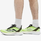 Adidas Running Men's Adidas Adizero Boston 12 Sneakers in Ftwr White/Core Black/Lucid Lemon