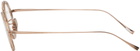 YUICHI TOYAMA. Rose Gold F.Brandt Glasses