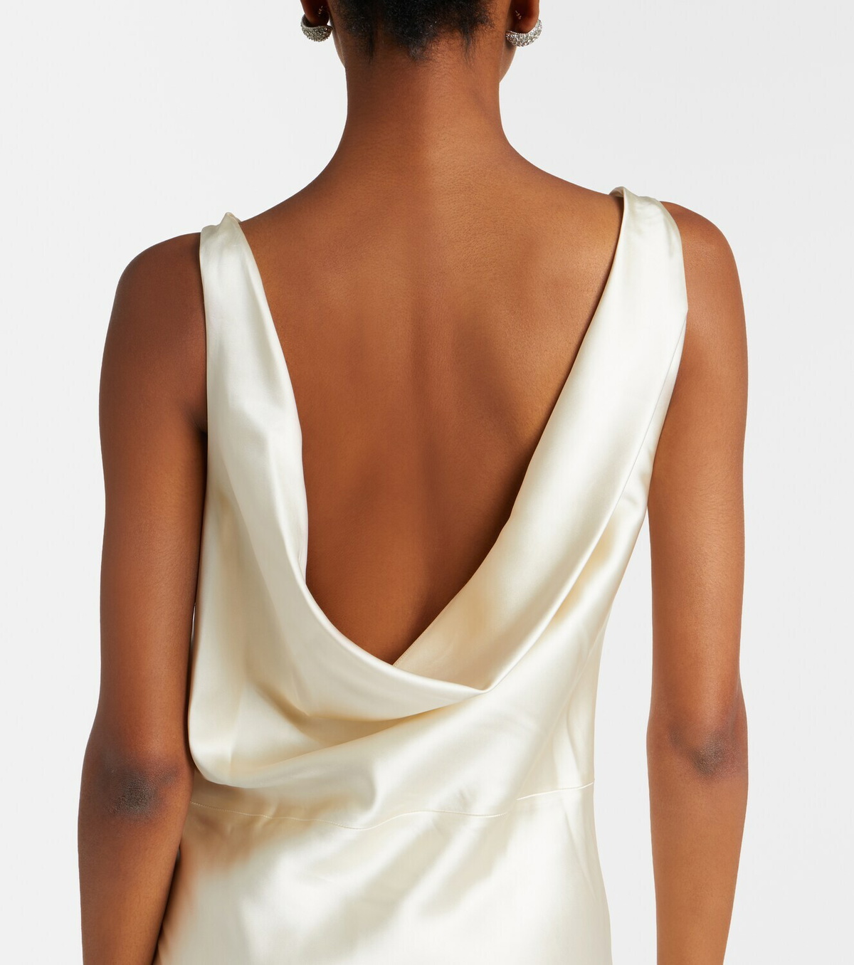 Róhe Bridal draped satin gown