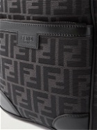 Fendi - Logo-Jacquard Canvas Messenger Bag