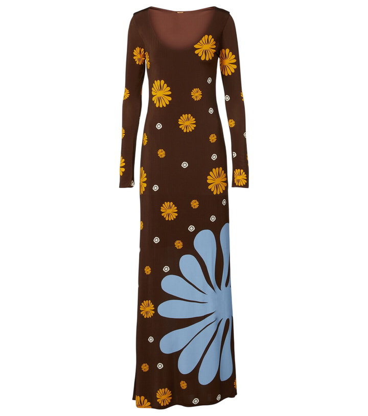 Photo: Cala de la Cruz Rocco floral jersey maxi dress