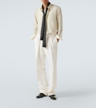 Tom Ford Polka-dot silk twill scarf