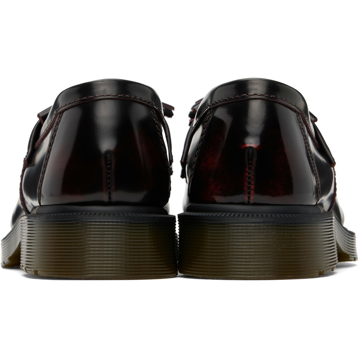 Dr. Martens Burgundy Adrian Arcadia Leather Tassel Loafers