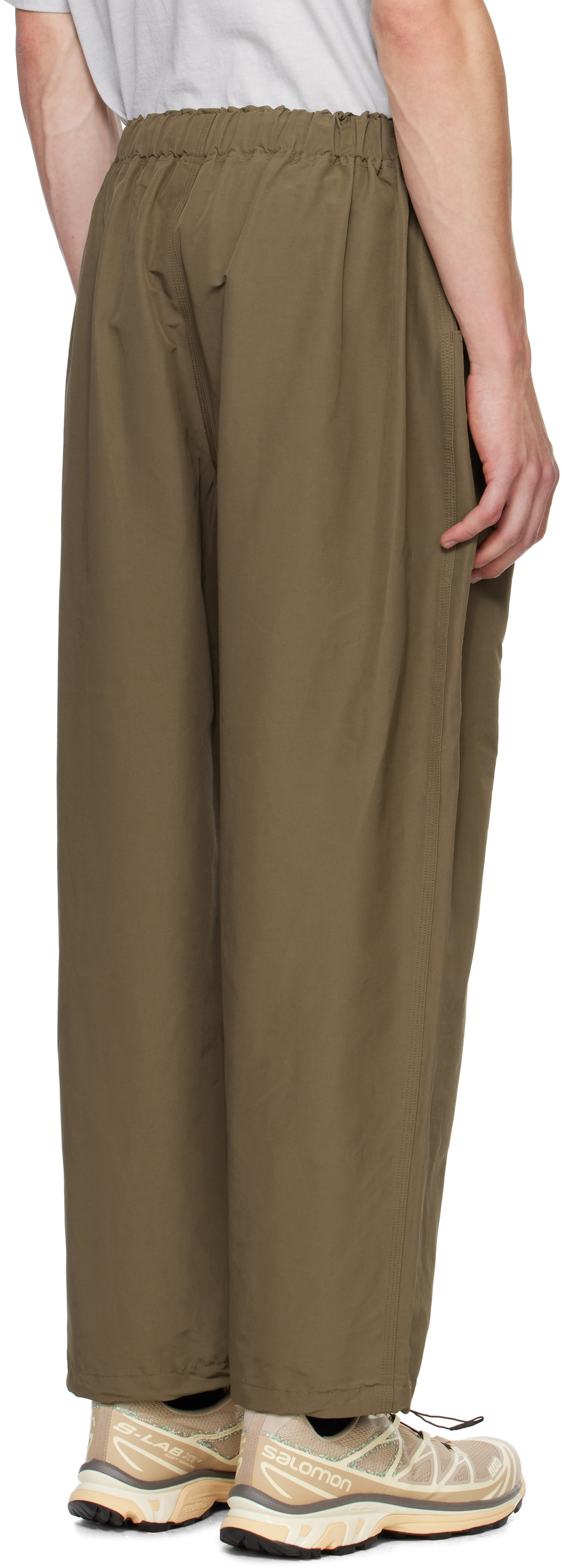 South2 West8 Khaki Belted C.S Trousers