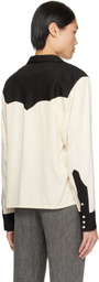 The Letters Off-White & Black Western Shirt