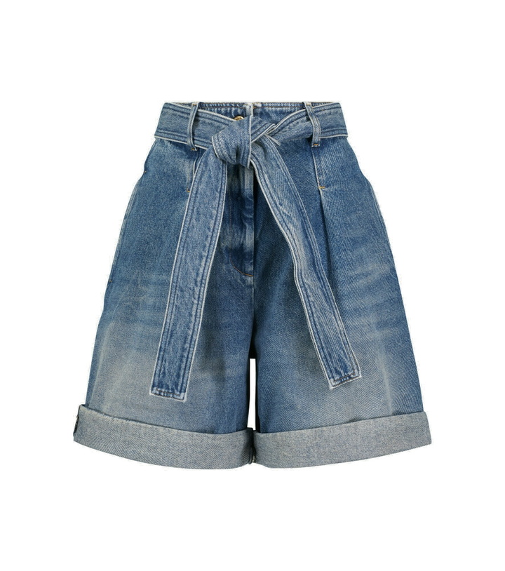 Photo: Golden Goose - High-rise denim shorts