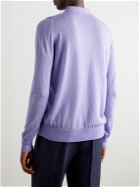 PIACENZA 1733 - Silk and Cashmere-Blend Polo Shirt - Purple