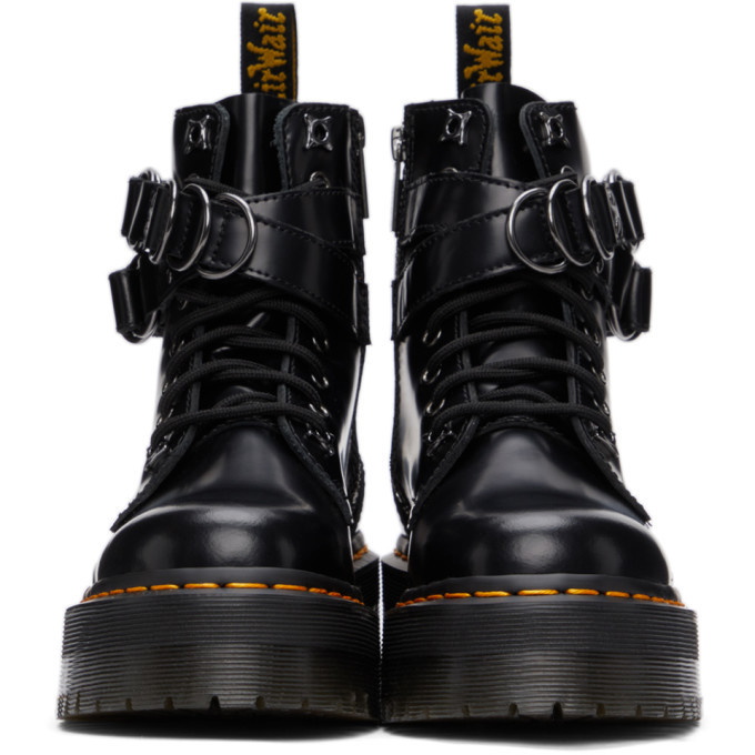 Dr. Martens Jadon Hardware Leather Platform Boot in Black
