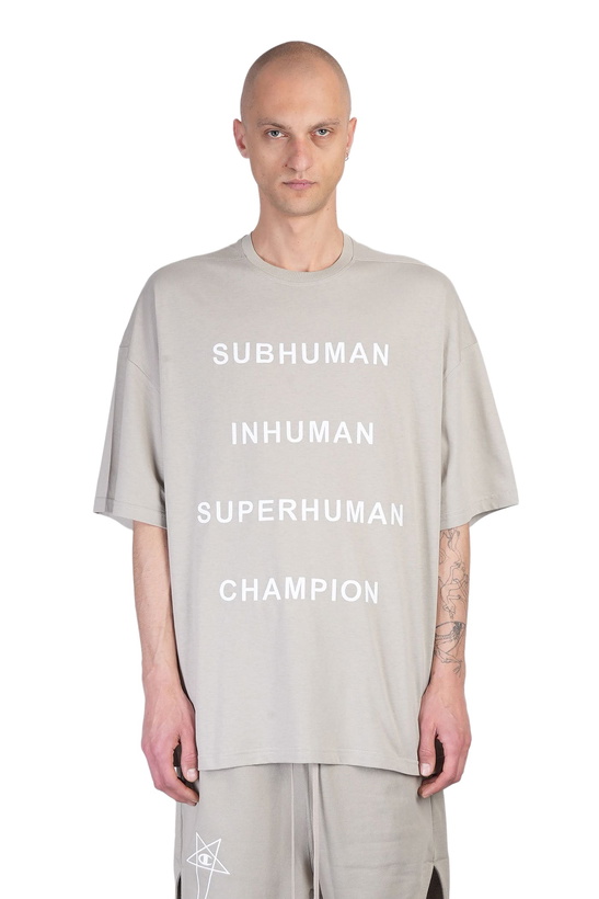 Photo: Rick Owens x Champion Tommy T T-shirt In Taupe Cotton