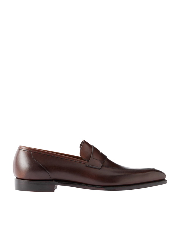 Photo: George Cleverley - George Leather Penny Loafers - Brown