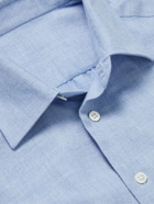 Anderson & Sheppard - Cotton and Cashmere-Blend Shirt - Blue