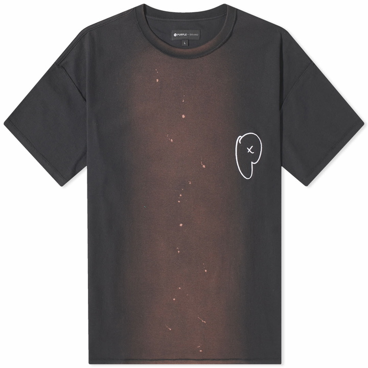 Photo: Purple Brand Men's Bubble P T-Shirt in Black/Topaz