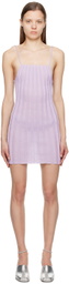 A. ROEGE HOVE SSENSE Exclusive Purple Katrine Minidress