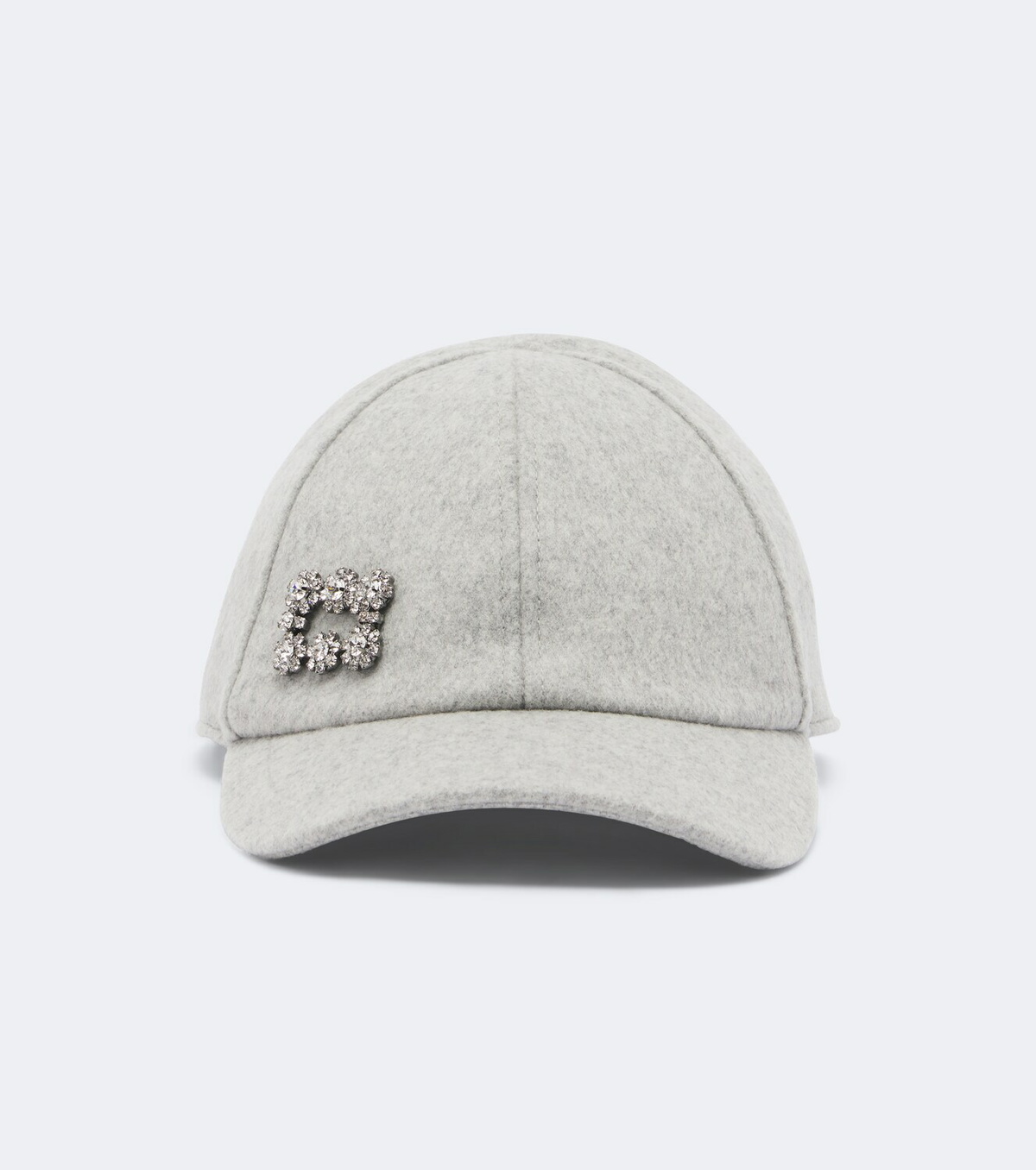 Roger Vivier Embellished wool and cashmere baseball cap