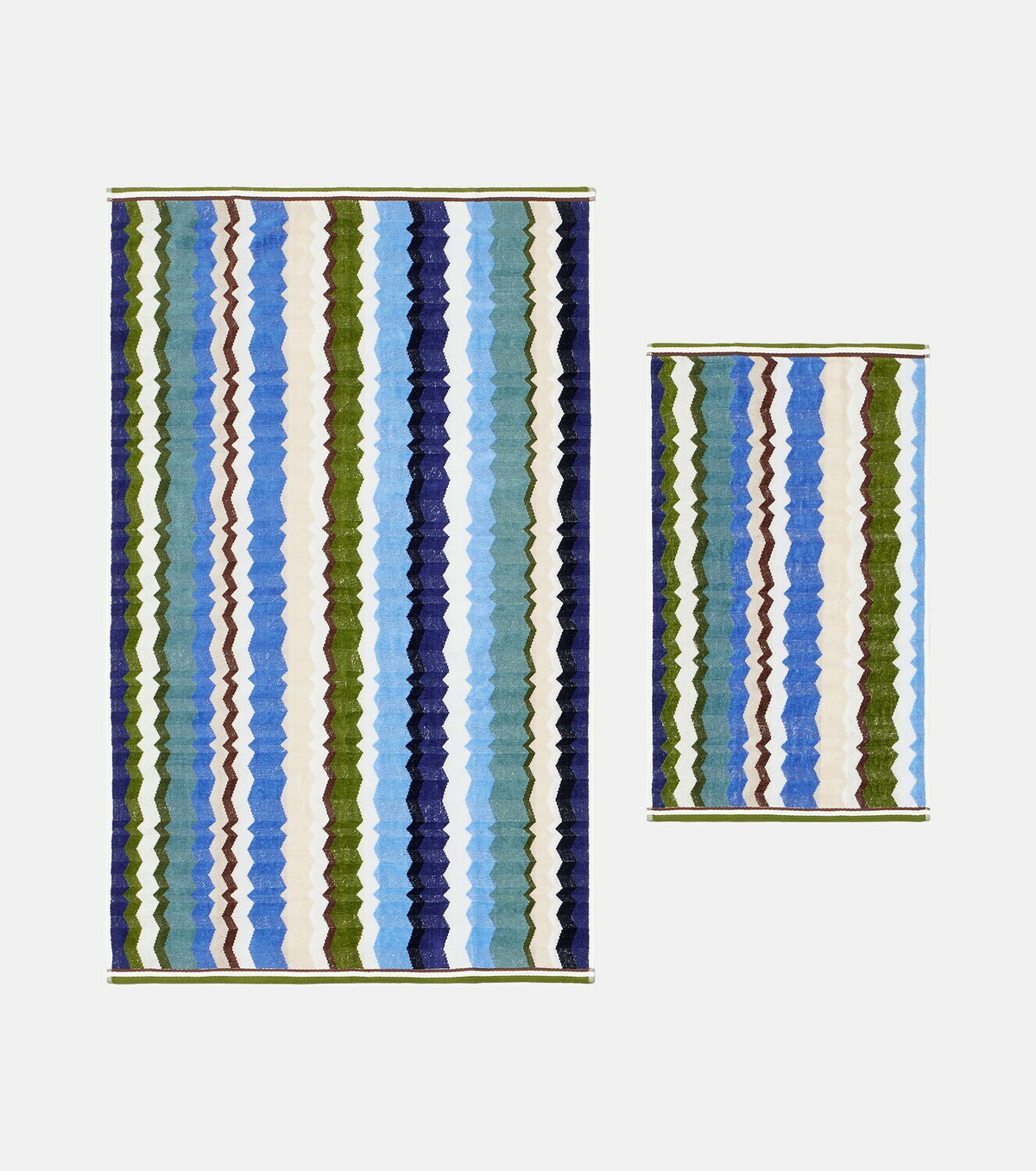 Missoni Eva Zigzag set of 2 cotton terry towels