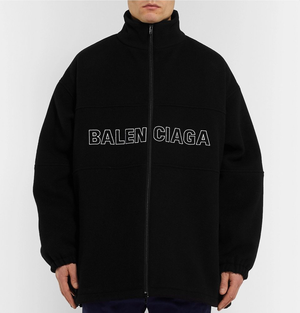 Shop Balenciaga Cocoon Shearling Collar Leather Jacket  Saks Fifth Avenue