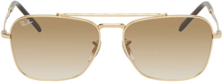 Photo: Ray-Ban Gold New Caravan Sunglasses