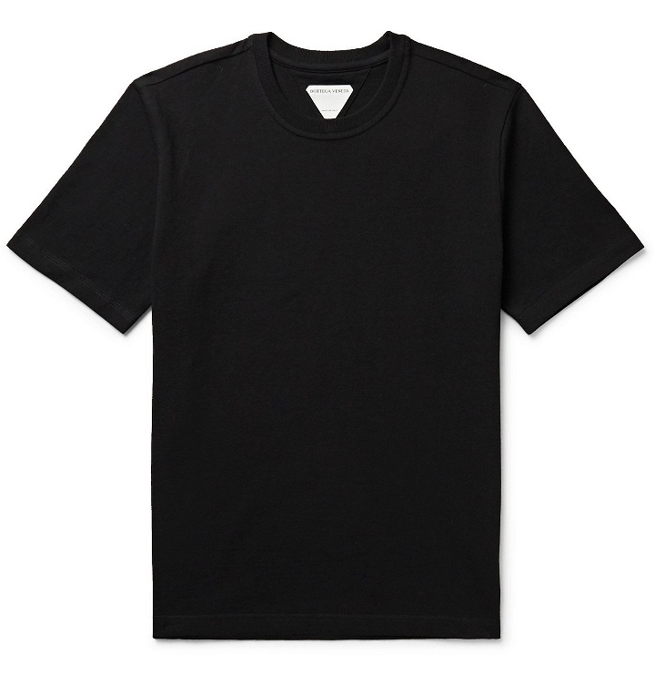 Photo: BOTTEGA VENETA - Cotton-Jersey T-Shirt - Black