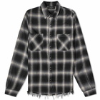 AMIRI Men's Core Shadow Plaid Shirt in Black
