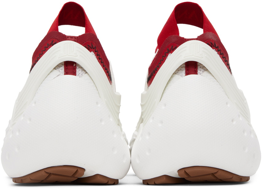 Lanvin SSENSE Exclusive Red & White Flash-X Sneakers Lanvin