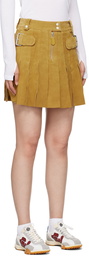 EYTYS Tan Allegra Leather Miniskirt