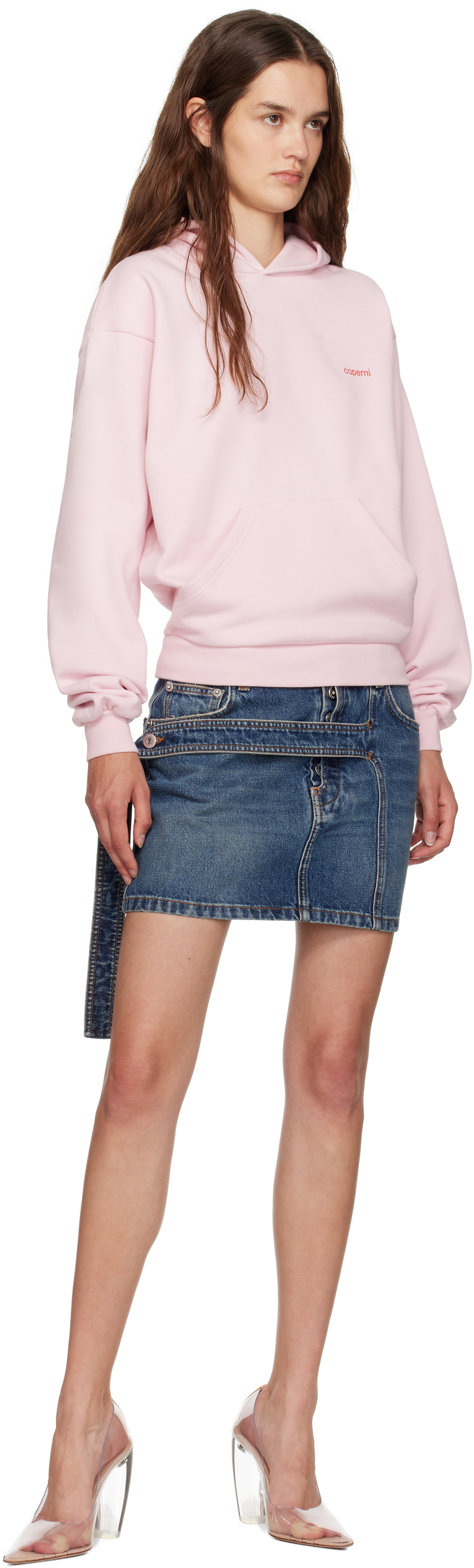 Coperni Pink Logo Hoodie