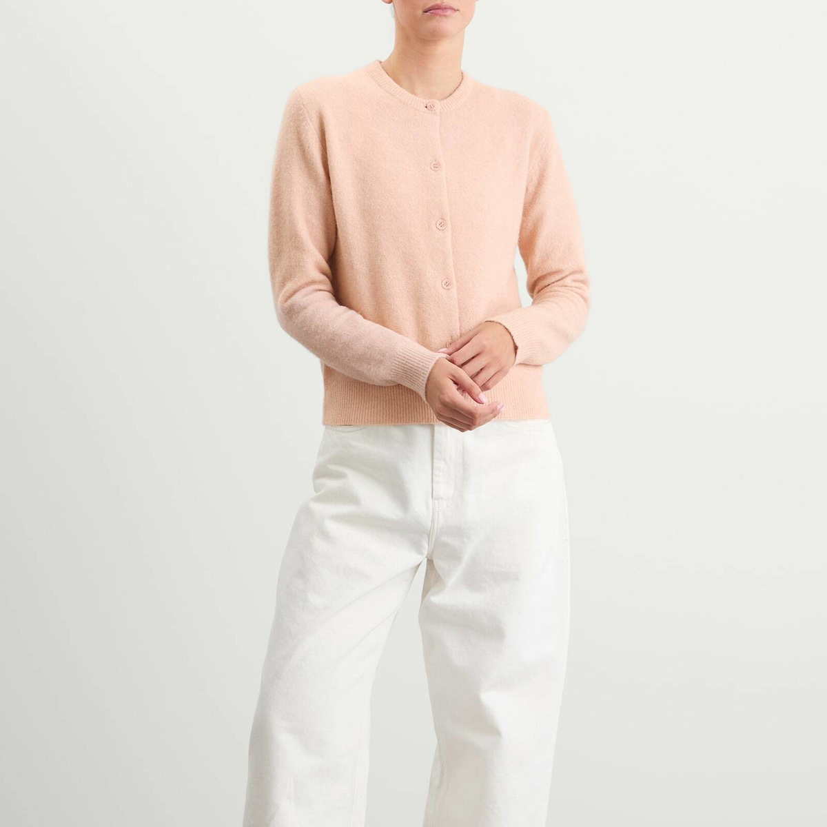 Samsøe Samsøe Women's Nor Short Cardigan in Cameo Rose