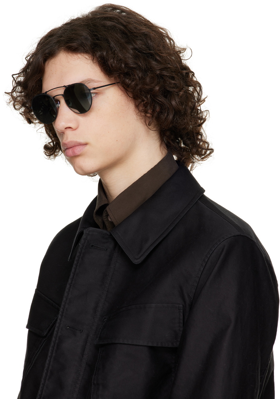 Oliver Peoples Disoriano con montatura Nero Opaco e lenti G-15 | Oliver Peoples® IT