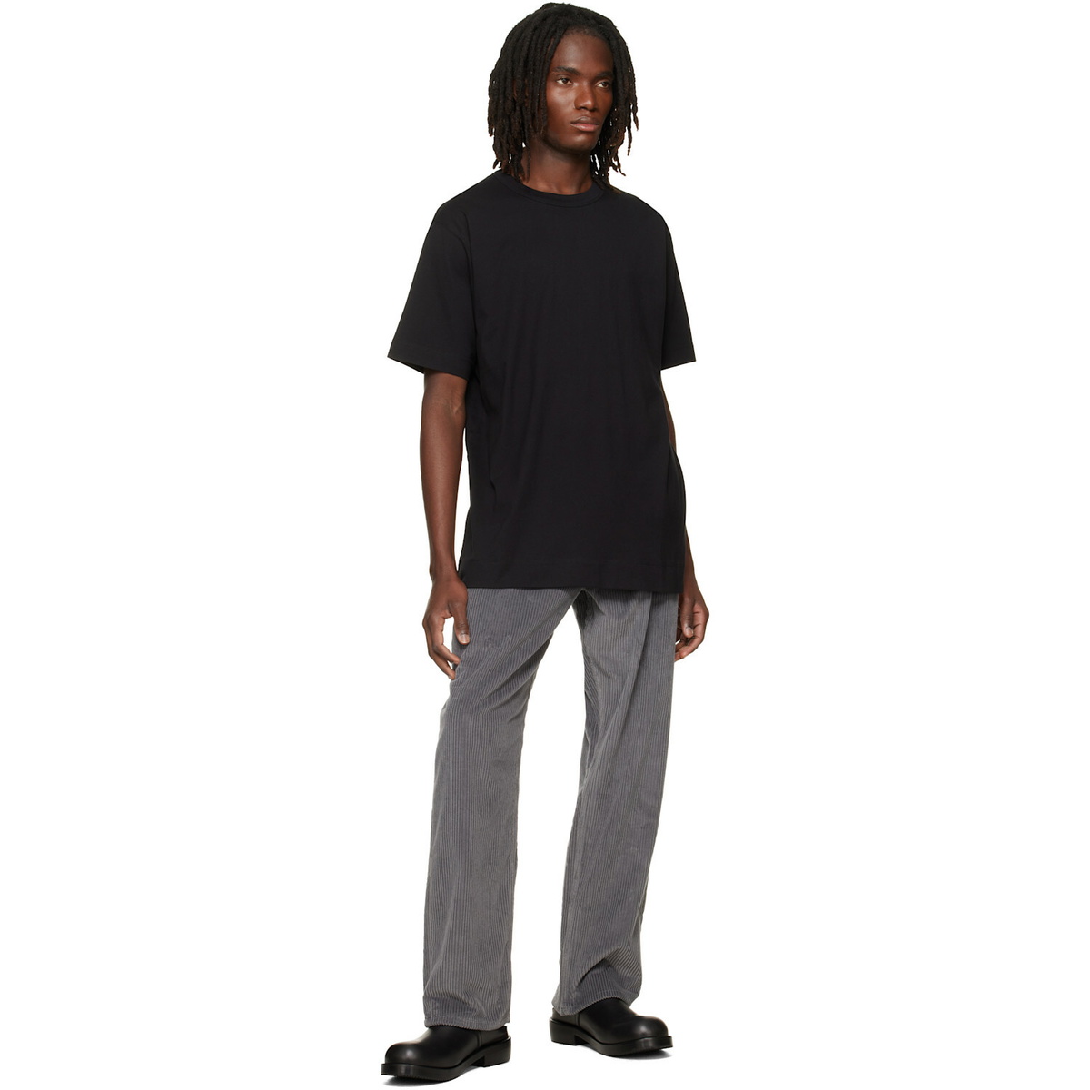 Dries Van Noten Black Regular Fit Cotton T-shirt