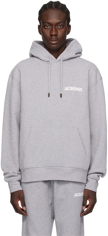 Photo: Jacquemus Gray Les Classiques 'Le Sweatshirt Jacquemus' Hoodie