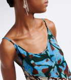 Dries Van Noten Printed asymmetric top